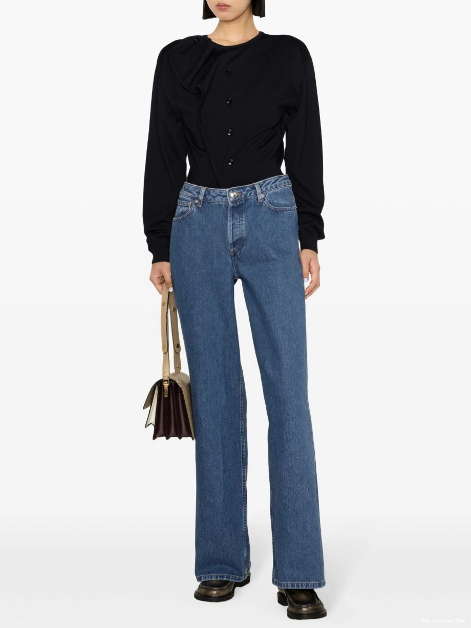 Affordable Elisabeth high-rise A.P.C. Women wide-leg jeans 0426